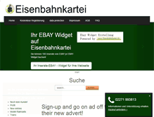 Tablet Screenshot of eisenbahnkartei.de